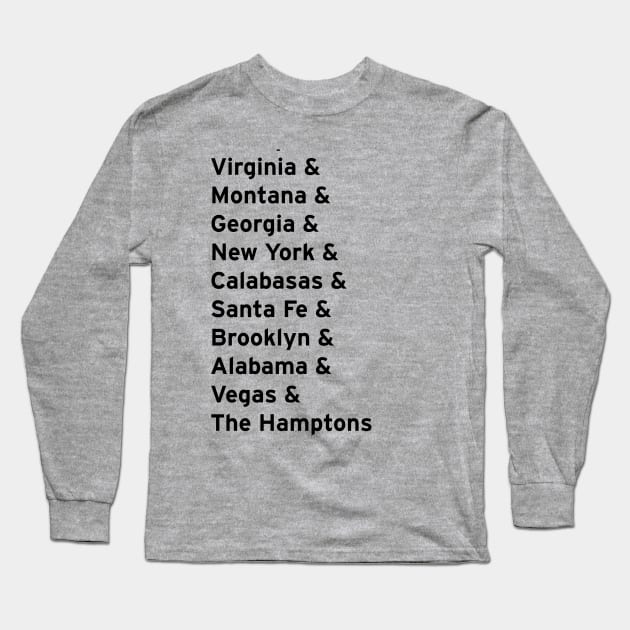 The Album Places Long Sleeve T-Shirt by MickeysCloset